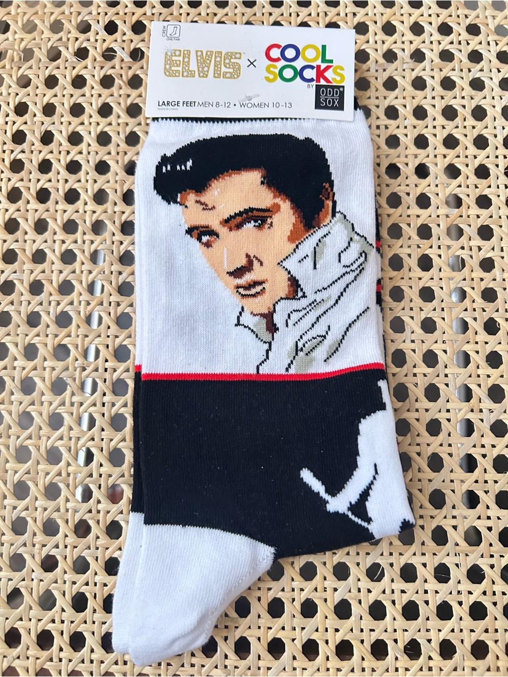 Elvis Presley Graphic socks Large New